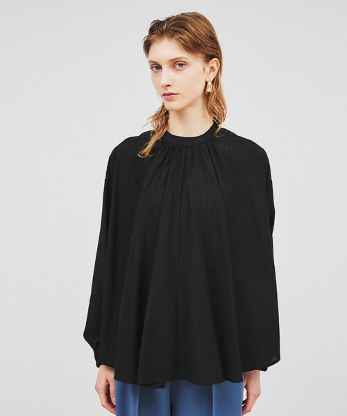 cloenc（クロエンス）の「◆【手洗い可】ボリュームリボンブラウス（シャツ/ブラウス・レディース・オフホワイト/ブルー/ブラック・02）」の14枚目の写真