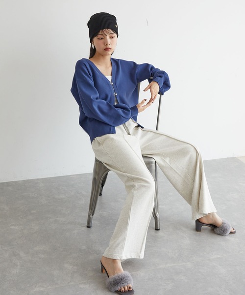 VIS（ビス）の「ニットビーニー（ニットキャップ/ビーニー・レディース・グレー/ブラック・FREE）」の5枚目の写真