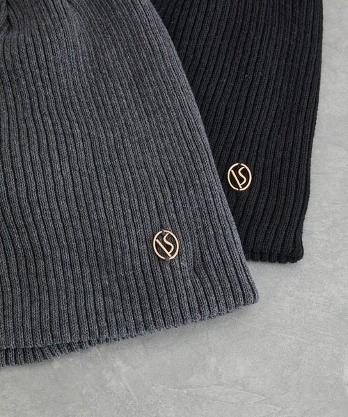 VIS（ビス）の「ニットビーニー（ニットキャップ/ビーニー・レディース・グレー/ブラック・FREE）」の4枚目の写真