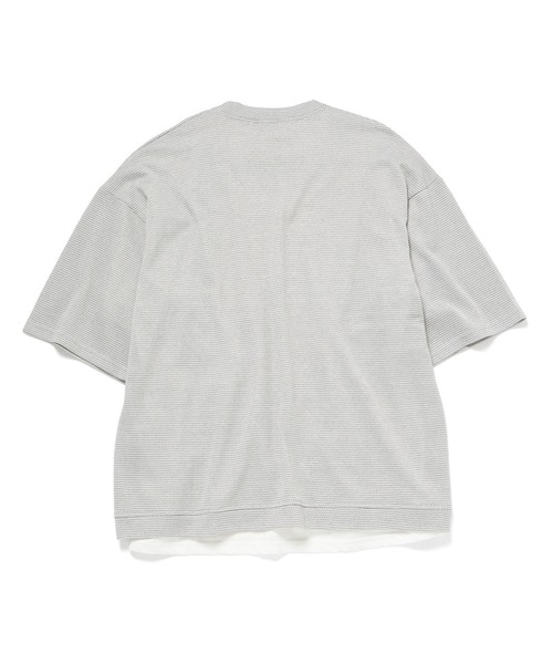 JUNRED（ジュンレッド）の「j.n.r.d/5分袖カノコアンサンブルカーディガン（アンサンブル・メンズ・ネイビー/サックスブルー/グレー・L/LL/M）」の7枚目の写真