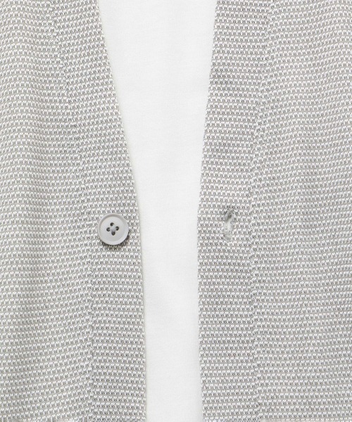 JUNRED（ジュンレッド）の「j.n.r.d/5分袖カノコアンサンブルカーディガン（アンサンブル・メンズ・ネイビー/サックスブルー/グレー・L/LL/M）」の12枚目の写真