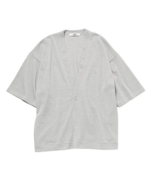 JUNRED（ジュンレッド）の「j.n.r.d/5分袖カノコアンサンブルカーディガン（アンサンブル・メンズ・ネイビー/サックスブルー/グレー・L/LL/M）」の6枚目の写真
