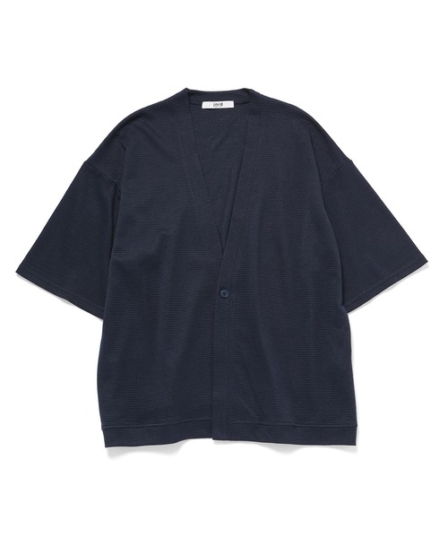 JUNRED（ジュンレッド）の「j.n.r.d/5分袖カノコアンサンブルカーディガン（アンサンブル・メンズ・ネイビー/サックスブルー/グレー・L/LL/M）」の5枚目の写真