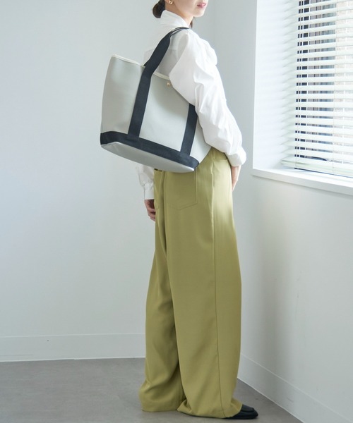 MAISON BREEZE（メゾンブリーズ）の「PCも収納可能♪【MAISON BREEZE】シボレザーライクA4収納トートバッグ SNBD（トートバッグ・レディース・ブラック/グレー/アイボリー/ブラウン・FREE）」の17枚目の写真