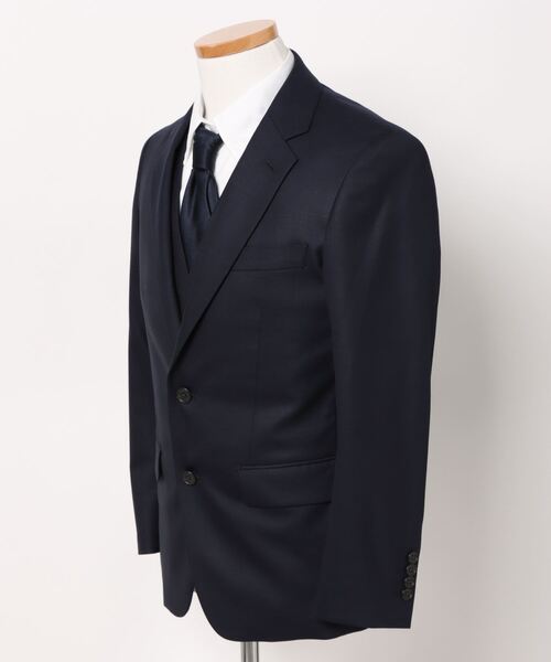 セール】【光沢 ウール混 ストレッチ】タカキュー 2ボタン3ピース