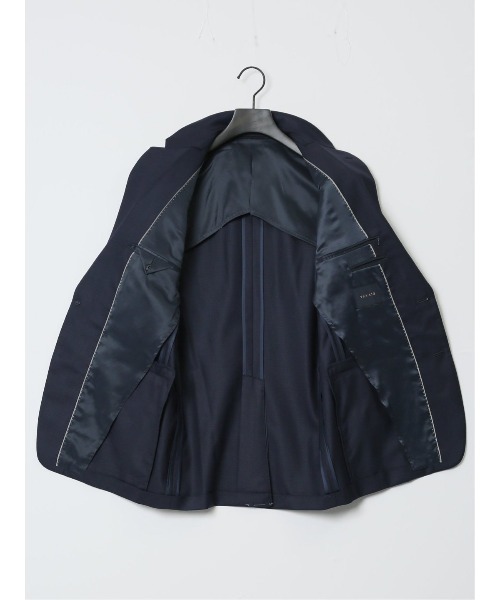 セール】【光沢 ウール混 ストレッチ】タカキュー 2ボタン3ピース