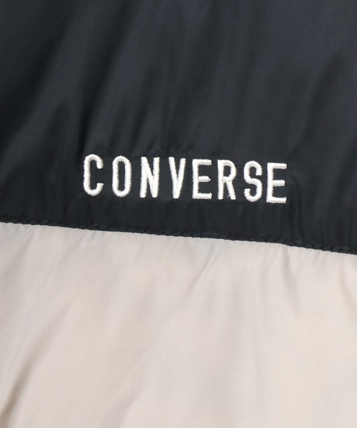 CONVERSE(コンバース)の「CONVERSE(コンバース)軽量フェイクダウンジャケット レディース/中綿ジャケットアウター レディース(ダウンジャケット/コート・レディース・ベージュ/ブラウン/グリーン/ブラック・L/M)」の7枚目の写真