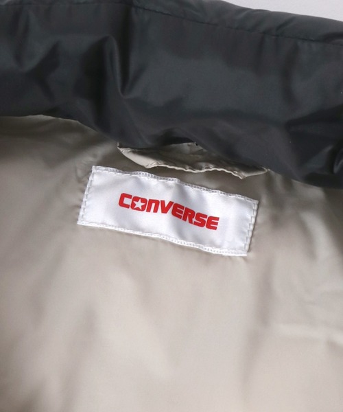 CONVERSE(コンバース)の「CONVERSE(コンバース)軽量フェイクダウンジャケット レディース/中綿ジャケットアウター レディース(ダウンジャケット/コート・レディース・ベージュ/ブラウン/グリーン/ブラック・L/M)」の10枚目の写真