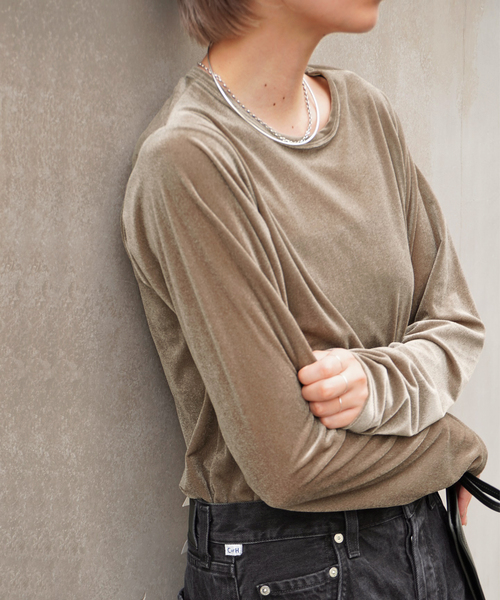 ライトベロアプルオーバー（Tシャツ/カットソー）｜AP STUDIO