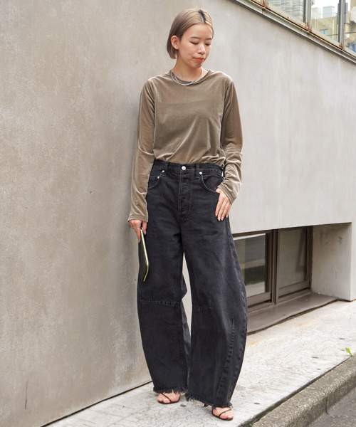 AP STUDIO ライトベロアプルオーバー ライトベロアプルオーバー（Tシャツ/カットソー）｜AP STUDIO