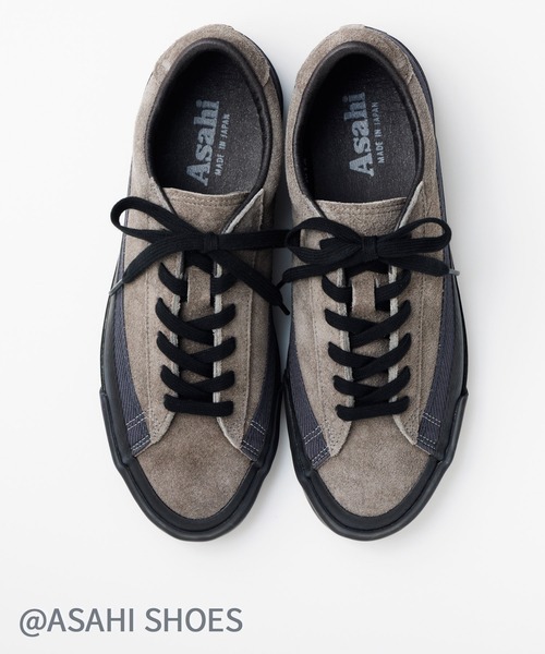 ASAHI（アサヒ）の「Asahi ベロア レザー スニーカー( ASAHI 042)（スニーカー・レディース・ベージュ/グレー/ブラック/チャコールグレー・24.0cm/24.5cm/25.0cm/25.5cm/26.0cm/26.5cm/27.0cm/27.5cm/23.0cm/23.5cm/28.0cm/29.0cm/22.5cm）」の11枚目の写真