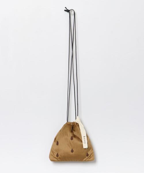 beej(ビージ)の「『別注』beej×DOORS 刺繍巾着バッグ(ショルダーバッグ・レディース・ブルー/ブラウン・ONE)」の12枚目の写真