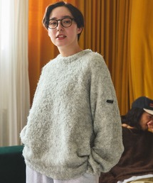 THE CRAFT CREW PRODUCTS（ザクラフトクループロダクツ）の「【THE CRAFT CREW PRODUCTS】ファンクショナルウールミックスファブリック ビッグシルエットラグランスリーブシャギーニット / 帯電防止・抗菌防臭（ニット/セーター・メンズ）」