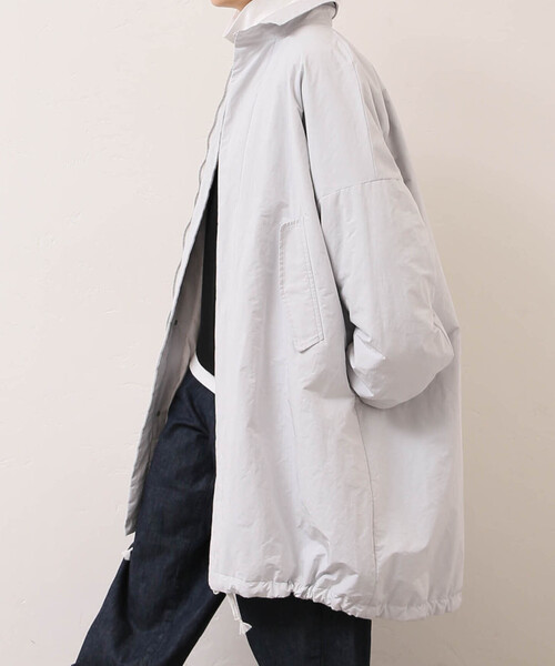 JOURNAL STANDARD LUXE（ジャーナルスタンダード　ラックス）の「ウェザー スタンドカラーコート（その他アウター・レディース・ライトグレー/ブラック/ベージュ・FREE）」の19枚目の写真