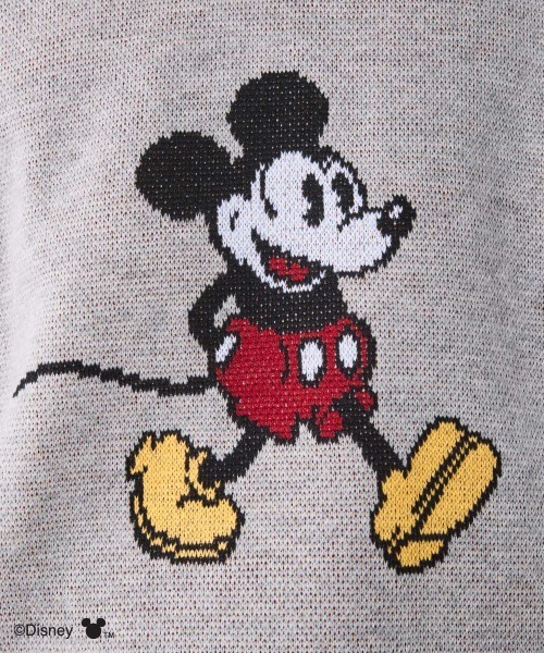Disney（ディズニー）の「ミッキーマウス/ジャガードニットプルオーバー ＜大きいサイズ有＞シックスタイル（ニット/セーター・レディース・モカ/アイボリー/ブラック/グレー・M/L/LL/3L/4L/5L）」の13枚目の写真