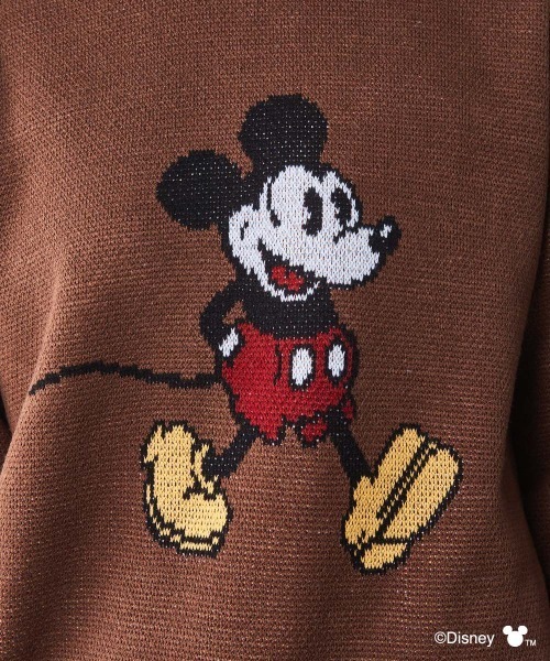 Disney（ディズニー）の「ミッキーマウス/ジャガードニットプルオーバー ＜大きいサイズ有＞シックスタイル（ニット/セーター・レディース・モカ/アイボリー/ブラック/グレー・M/L/LL/3L/4L/5L）」の11枚目の写真