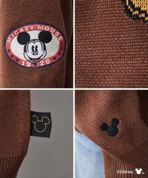 Disney（ディズニー）の「ミッキーマウス/ジャガードニットプルオーバー ＜大きいサイズ有＞シックスタイル（ニット/セーター・レディース・モカ/アイボリー/ブラック/グレー・M/L/LL/3L/4L/5L）」の15枚目の写真