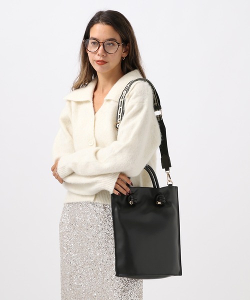 BAYFLOW(ベイフロー)の「ロゴショルダーノットハンドルトート(トートバッグ・レディース・ブラック/ブラウン系その他・FREE)」の2枚目の写真