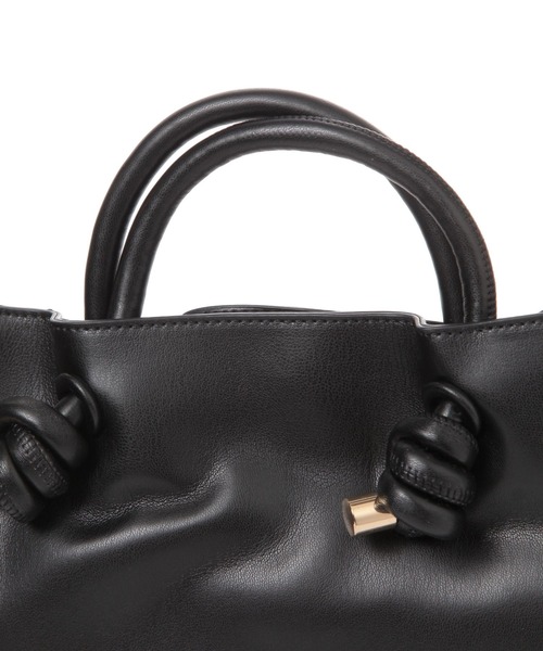 BAYFLOW(ベイフロー)の「ロゴショルダーノットハンドルトート(トートバッグ・レディース・ブラック/ブラウン系その他・FREE)」の6枚目の写真