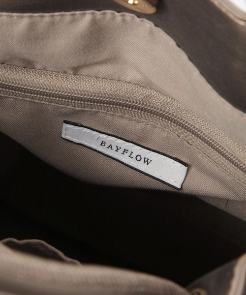 BAYFLOW(ベイフロー)の「ロゴショルダーノットハンドルトート(トートバッグ・レディース・ブラック/ブラウン系その他・FREE)」の10枚目の写真