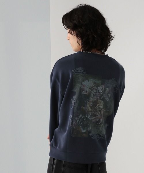 HARE（ハレ）の「バックプリントポンチスウェット(HARE)（スウェット・メンズ・ブルー/ブラック/ホワイト・SMALL/MEDIUM）」の3枚目の写真