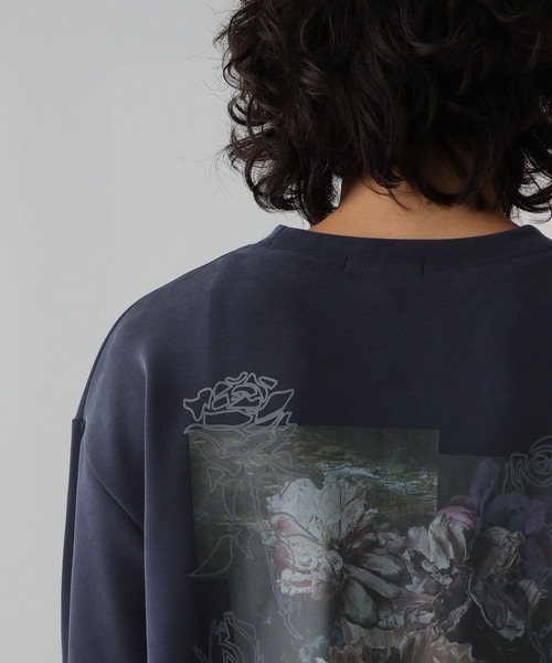 HARE（ハレ）の「バックプリントポンチスウェット(HARE)（スウェット・メンズ・ブルー/ブラック/ホワイト・SMALL/MEDIUM）」の11枚目の写真