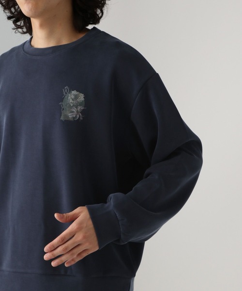 HARE（ハレ）の「バックプリントポンチスウェット(HARE)（スウェット・メンズ・ブルー/ブラック/ホワイト・SMALL/MEDIUM）」の13枚目の写真