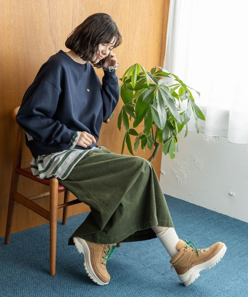 POLO BCS（ポロ ビーシーエス）の「【POLO BCS(ポロ・ビーシーエス)】クルースウェットプルオーバー（スウェット・レディース・グレー/ネイビー/ピンク・MEDIUM/LONG）」の13枚目の写真