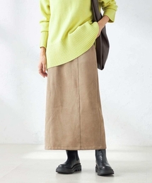 a.v.v（アーヴェヴェ）の「【洗える/ストレッチ】フェイクスエードナロースカート（スカート・レディース）」