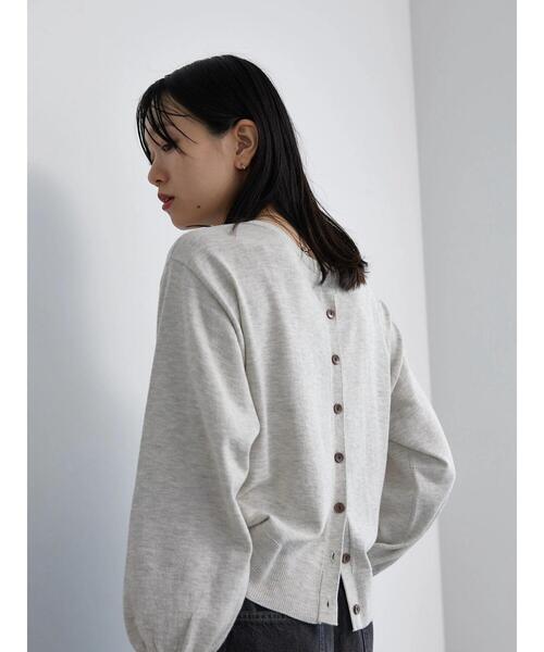 Samansa Mos2 blue（サマンサモスモスブルー）の「マルチスタイル2wayクルーカーディガン（カーディガン/ボレロ・レディース・オフホワイト/ブルー/ブラック/レッド・L/M）」の2枚目の写真