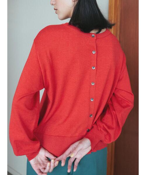 Samansa Mos2 blue（サマンサモスモスブルー）の「マルチスタイル2wayクルーカーディガン（カーディガン/ボレロ・レディース・オフホワイト/ブルー/ブラック/レッド・L/M）」の5枚目の写真