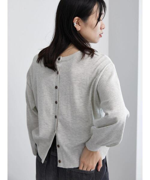 Samansa Mos2 blue（サマンサモスモスブルー）の「マルチスタイル2wayクルーカーディガン（カーディガン/ボレロ・レディース・オフホワイト/ブルー/ブラック/レッド・L/M）」の7枚目の写真