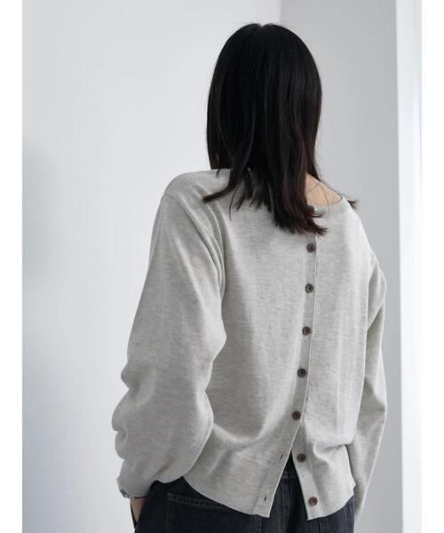 Samansa Mos2 blue（サマンサモスモスブルー）の「マルチスタイル2wayクルーカーディガン（カーディガン/ボレロ・レディース・オフホワイト/ブルー/ブラック/レッド・L/M）」の11枚目の写真