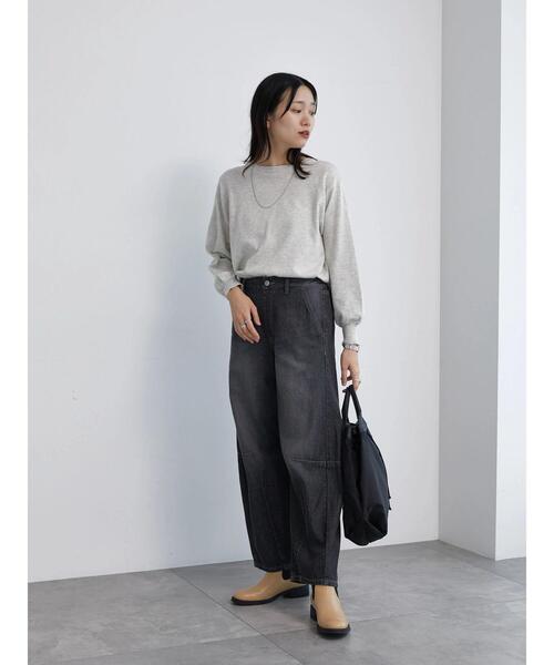 Samansa Mos2 blue（サマンサモスモスブルー）の「マルチスタイル2wayクルーカーディガン（カーディガン/ボレロ・レディース・オフホワイト/ブルー/ブラック/レッド・L/M）」の12枚目の写真