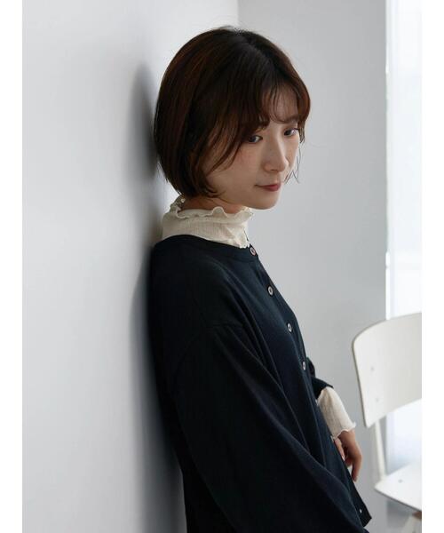 Samansa Mos2 blue（サマンサモスモスブルー）の「マルチスタイル2wayクルーカーディガン（カーディガン/ボレロ・レディース・オフホワイト/ブルー/ブラック/レッド・L/M）」の14枚目の写真