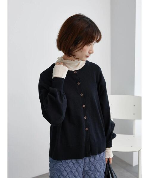 Samansa Mos2 blue（サマンサモスモスブルー）の「マルチスタイル2wayクルーカーディガン（カーディガン/ボレロ・レディース・オフホワイト/ブルー/ブラック/レッド・L/M）」の15枚目の写真