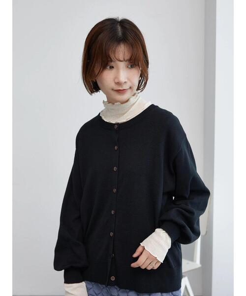 Samansa Mos2 blue（サマンサモスモスブルー）の「マルチスタイル2wayクルーカーディガン（カーディガン/ボレロ・レディース・オフホワイト/ブルー/ブラック/レッド・L/M）」の16枚目の写真