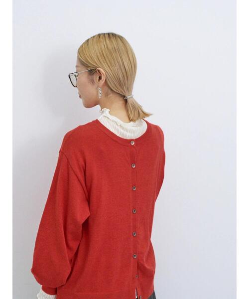 Samansa Mos2 blue（サマンサモスモスブルー）の「マルチスタイル2wayクルーカーディガン（カーディガン/ボレロ・レディース・オフホワイト/ブルー/ブラック/レッド・L/M）」の21枚目の写真