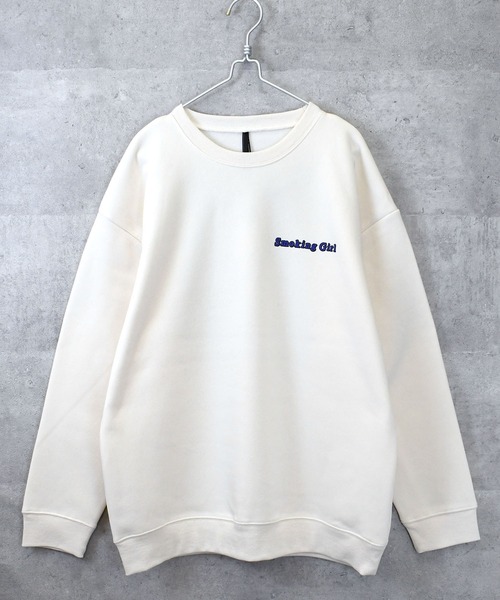Anytime Songs(エニータイムソングス)の「back print illustration sweat shirt/バックプリント イラスト スウェットシャツ(スウェット・メンズ・チャコールグレー/ブラック/ホワイト・M/L/XL)」の6枚目の写真