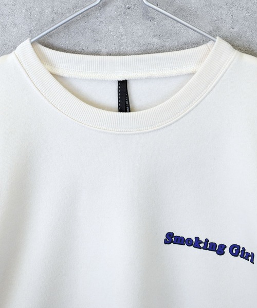 Anytime Songs(エニータイムソングス)の「back print illustration sweat shirt/バックプリント イラスト スウェットシャツ(スウェット・メンズ・チャコールグレー/ブラック/ホワイト・M/L/XL)」の14枚目の写真