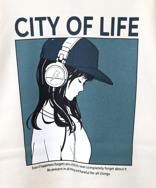 Anytime Songs(エニータイムソングス)の「back print illustration sweat shirt/バックプリント イラスト スウェットシャツ(スウェット・メンズ・チャコールグレー/ブラック/ホワイト・M/L/XL)」の10枚目の写真