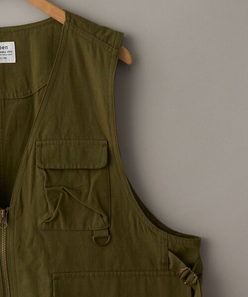 coen（コーエン）の「コットンツイルフィッシングベスト（ベスト・レディース・ブラック/オリーブ・FREE）」の8枚目の写真