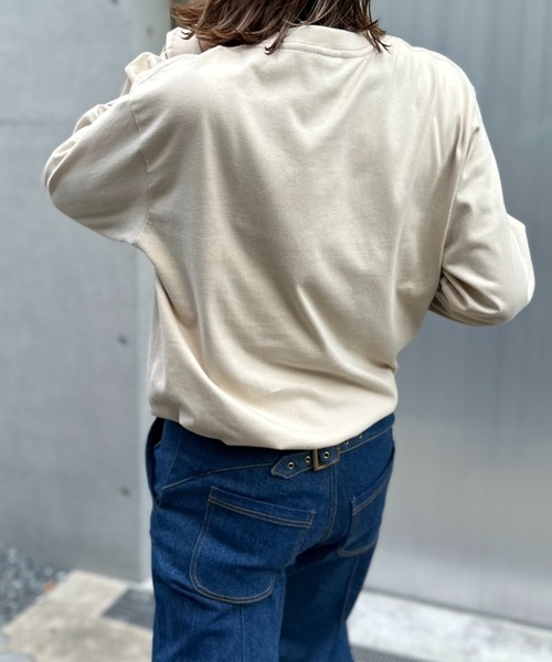 mi via loca（ミヴィアロカ）の「【United Athle】ウェーブ柄 HOW OUTロゴロンT 　【PT NO. MVL051 ※2A】（Tシャツ/カットソー・レディース・ホワイト/ベージュ/イエロー/ブラック・X-LARGE/MEDIUM）」の20枚目の写真