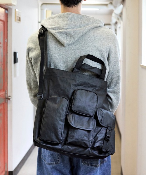 セール】【BAICYCLON】MULTI POCKETS 2WAY TOTE (MEDIUM) BCL-68