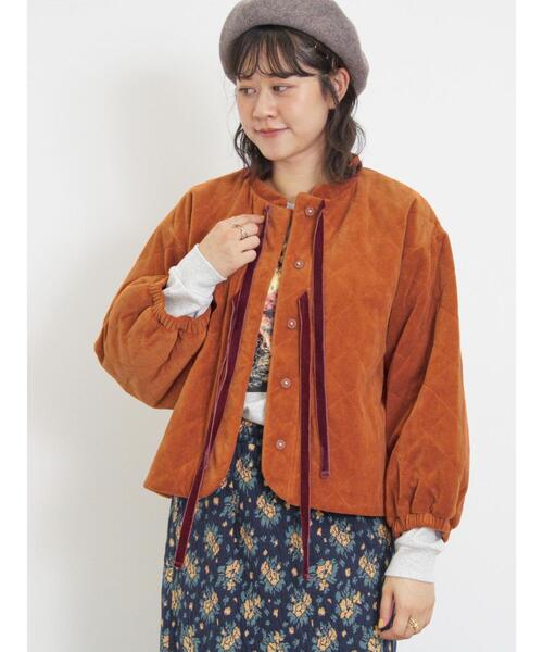 定価11,900円　Samansa Mos2 コーデュロイキルトジャケット Samansa Mos2（サマンサ モスモス）の「【吸湿発熱