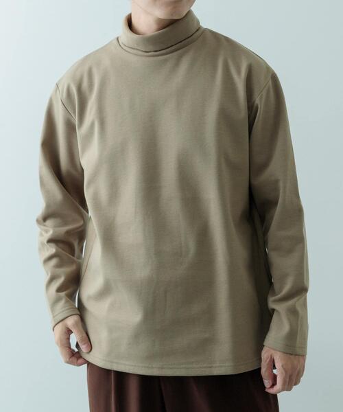 ITEMS URBANRESEARCH（アイテムズ アーバンリサーチ）の「発熱機能 ハイネックカットソー（Tシャツ/カットソー・メンズ・ホワイト/ブラック/その他1/モカ・SMALL/LARGE/MEDIUM）」の3枚目の写真