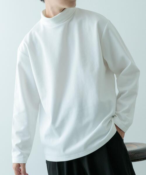 ITEMS URBANRESEARCH（アイテムズ アーバンリサーチ）の「発熱機能 ハイネックカットソー（Tシャツ/カットソー・メンズ・ホワイト/ブラック/その他1/モカ・SMALL/LARGE/MEDIUM）」の7枚目の写真