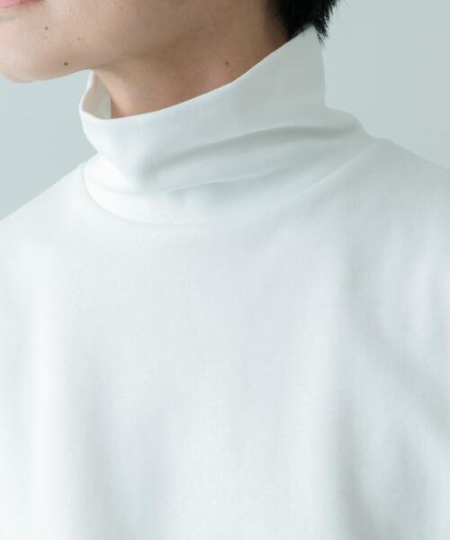 ITEMS URBANRESEARCH（アイテムズ アーバンリサーチ）の「発熱機能 ハイネックカットソー（Tシャツ/カットソー・メンズ・ホワイト/ブラック/その他1/モカ・SMALL/LARGE/MEDIUM）」の8枚目の写真