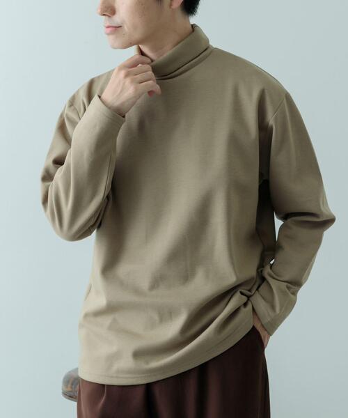 ITEMS URBANRESEARCH（アイテムズ アーバンリサーチ）の「発熱機能 ハイネックカットソー（Tシャツ/カットソー・メンズ・ホワイト/ブラック/その他1/モカ・SMALL/LARGE/MEDIUM）」の18枚目の写真