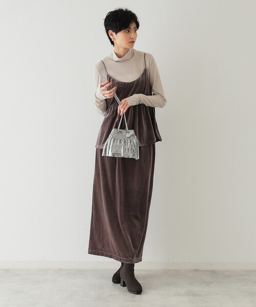 OPAQUE.CLIP（オペークドットクリップ）の「◆【2WAY】メタルメッシュフリルミニショルダーバッグ（ショルダーバッグ・レディース・ゴールド/シルバー系その他/ブラック/シルバー・00）」の8枚目の写真